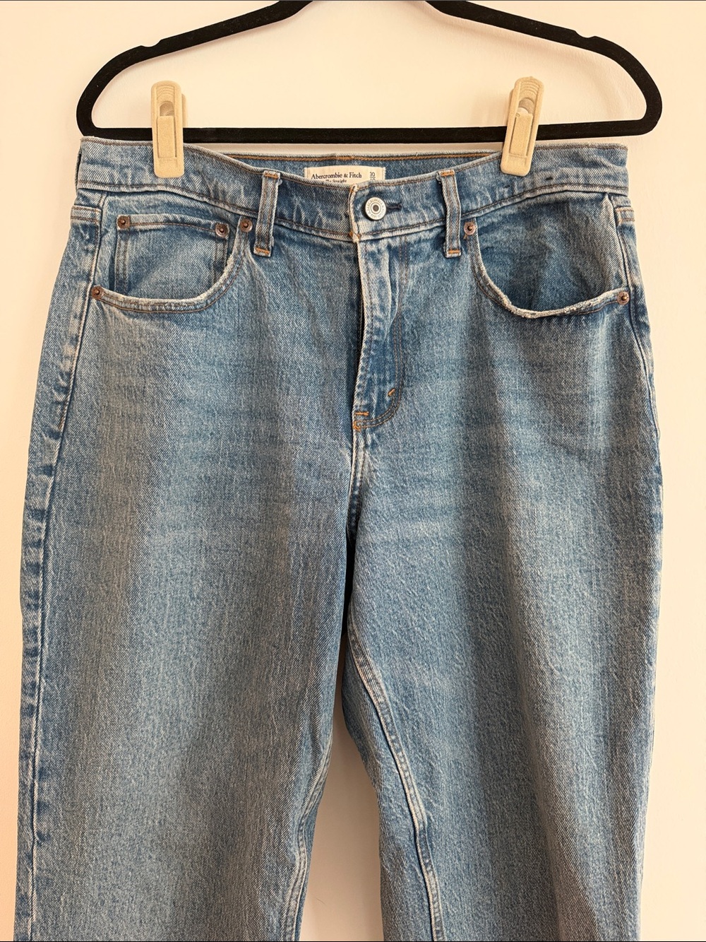 Abercrombie & Fitch Women’s Mid Rise Straight Jeans